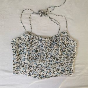 Abercrombie Floral Spring Cropped Top